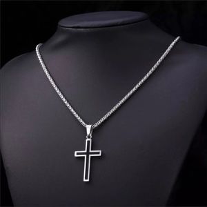 New stainless steels cross necklace